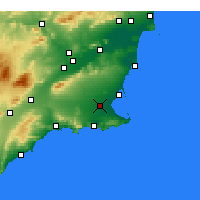 Nearby Forecast Locations - Торре-Пачеко - карта
