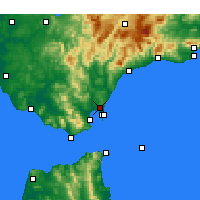 Nearby Forecast Locations - Сан-Роке - карта
