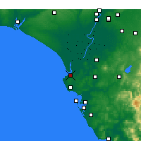 Nearby Forecast Locations - Санлукар-де-Баррамеда - карта