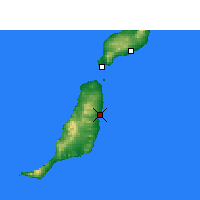 Nearby Forecast Locations - Пуэрто-дель-Росарио - карта
