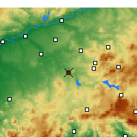 Nearby Forecast Locations - Пуэнте-Хениль - карта