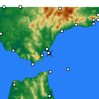 Nearby Forecast Locations - Ла-Линеа - карта
