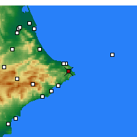 Nearby Forecast Locations - Хавеа - карта