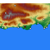 Nearby Forecast Locations - Эль-Эхидо - карта