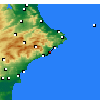 Nearby Forecast Locations - Альтеа - карта