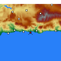 Nearby Forecast Locations - Альмуньекар - карта