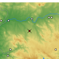 Nearby Forecast Locations - Альмендралехо - карта