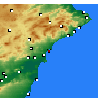 Nearby Forecast Locations - Санта-Пола - карта