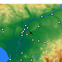 Nearby Forecast Locations - Алькала-де-Гуадаира - карта