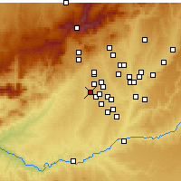 Nearby Forecast Locations - Вильявисьоса-де-Одон - карта