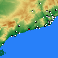 Nearby Forecast Locations - Вендрель - карта
