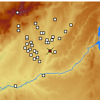 Nearby Forecast Locations - Ривас-Васьямадрид - карта
