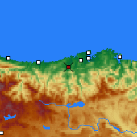 Nearby Forecast Locations - Торрелавега - карта