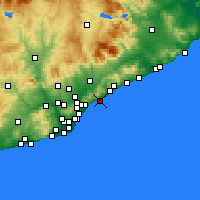 Nearby Forecast Locations - Премия-де-Мар - карта