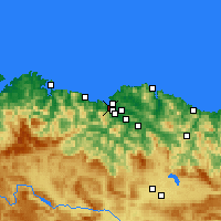 Nearby Forecast Locations - Португалете - карта