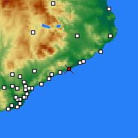 Nearby Forecast Locations - Пинеда-де-Мар - карта