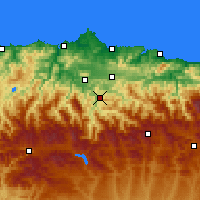 Nearby Forecast Locations - Мьерес - карта