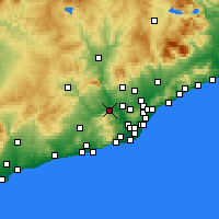 Nearby Forecast Locations - Марторель - карта