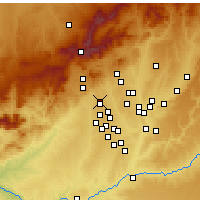 Nearby Forecast Locations - Лас-Росас-де-Мадрид - карта