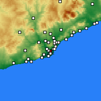 Nearby Forecast Locations - Оспиталет - карта