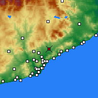 Nearby Forecast Locations - Гранольерс - карта