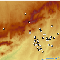 Nearby Forecast Locations - Кольядо-Вильяльба - карта