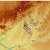 Nearby Forecast Locations - Боадилья-дель-Монте - карта