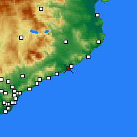 Nearby Forecast Locations - Бланес - карта