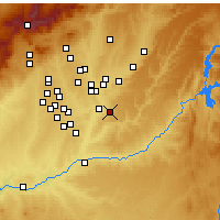 Nearby Forecast Locations - Арганда-дель-Рей - карта