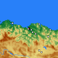 Nearby Forecast Locations - Algorta - карта
