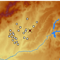 Nearby Forecast Locations - Алькала-де-Энарес - карта