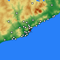 Nearby Forecast Locations - Sant Marti - карта