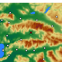 Nearby Forecast Locations - Ödemiş - карта