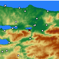Nearby Forecast Locations - Сапанджа - карта