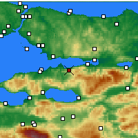 Nearby Forecast Locations - Карамюрсель - карта