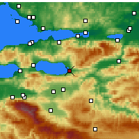 Nearby Forecast Locations - Изник - карта