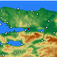 Nearby Forecast Locations - Измит - карта