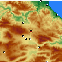 Nearby Forecast Locations - Havza - карта