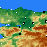Nearby Forecast Locations - Сакарья - карта