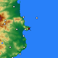 Nearby Forecast Locations - Кадакес - карта