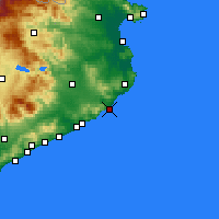 Nearby Forecast Locations - Сан-Фелиу-де-Гишольс - карта