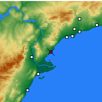 Nearby Forecast Locations - Л’Амеллья-де-Мар - карта
