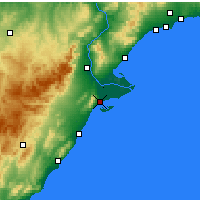 Nearby Forecast Locations - Сан-Карлос-де-ла-Рапита - карта