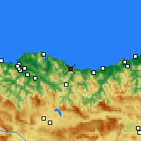 Nearby Forecast Locations - Ондарроа - карта