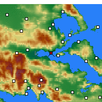 Nearby Forecast Locations - Paralia Rachon - карта