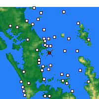 Nearby Forecast Locations - Kawau Point - карта