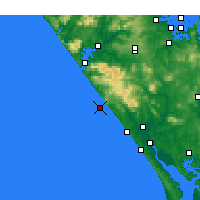 Nearby Forecast Locations - Maunganui Bluff - карта