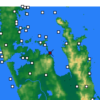 Nearby Forecast Locations - Ōrere Point - карта