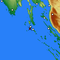 Nearby Forecast Locations - Ćunski - карта