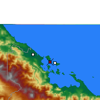 Nearby Forecast Locations - Бокас-дель-Торо - карта